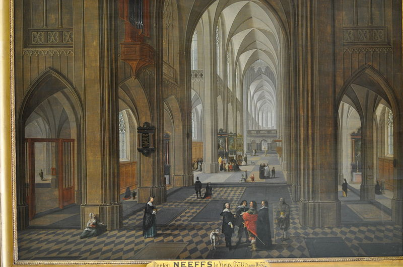 Pieter Neefs View of the interior of a church